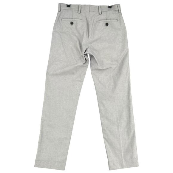 Banana Republic Light Gray Flat Front Belt Loops Stretch Casual Pants 26 x26 - Picture 2 of 6